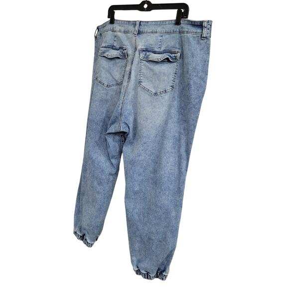 Torrid Mid Rise Jogger Jeans Womens 24R Blue Denim Stretch Casual Plus Size 2024 - Picture 11 of 13